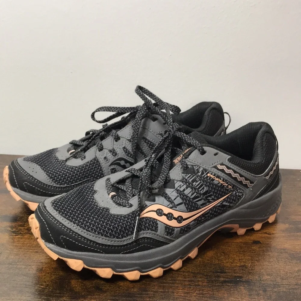Saucony Excursion Trail 12 Womens Ourdoor Running Sneakers Size 9 - Picture 4 of 13